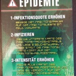 Eine Epidemiekarte aus Pandemie